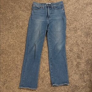 Madewell Perfect Vintage Stretchy Blue Denim Jeans